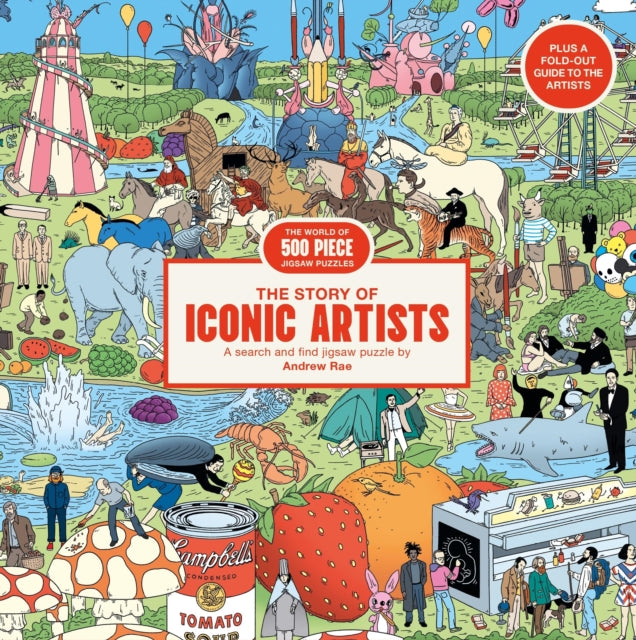The Story of Iconic Artists 500 pieces: A 500-piece search and find jigsaw puzzle by Andrew Rae