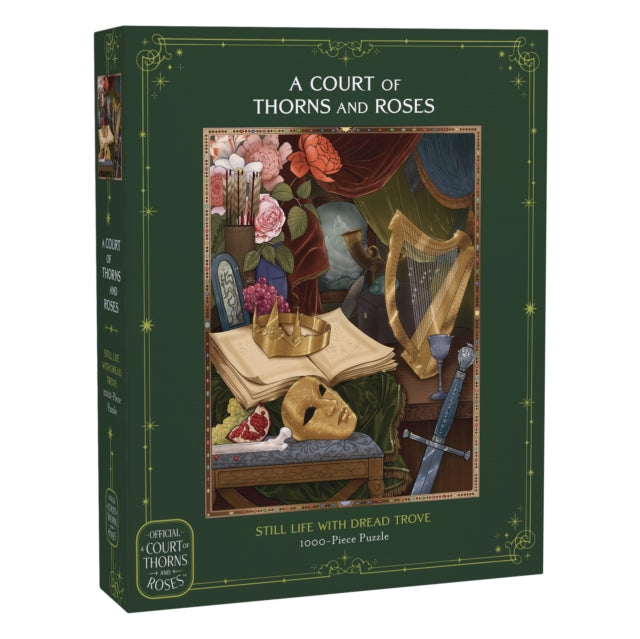 A Court of Thorns and Roses Official Still Life with Dread Trove 1000-Piece Puzzle: From the ACOTAR Collection by Sarah J. Maas
