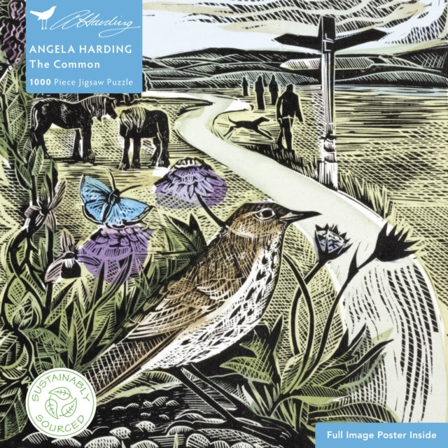 Adult Sustainable Jigsaw Puzzle Angela Harding: The Common: 1000-pieces
