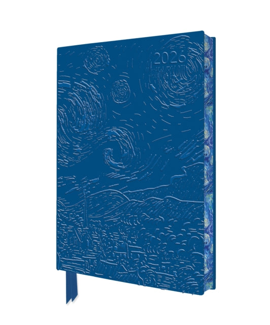 Vincent van Gogh: The Starry Night 2026 Artisan Art Vegan Leather Diary Planner - Page to View with Notes (PRE-ORDER)