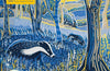 Adult Sustainable Jigsaw Puzzle Annie Soudain: Foraging by Moonlight: 1000-pieces. Ethical, Sustainable, Earth-friendly (PRE-ORDER)