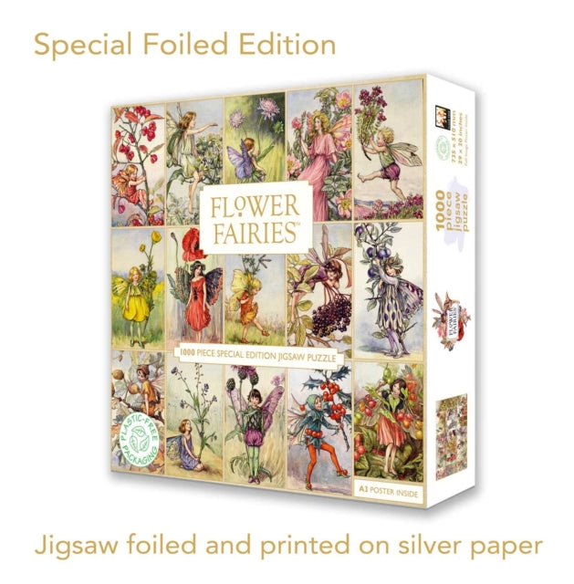 Special Edition Adult Foiled Jigsaw Puzzle Flower Fairies: 1000-pieces