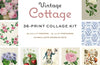 Vintage Cottage Wall Collage Kit