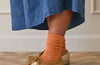 Fine Merino Wool Socks | Tangerine