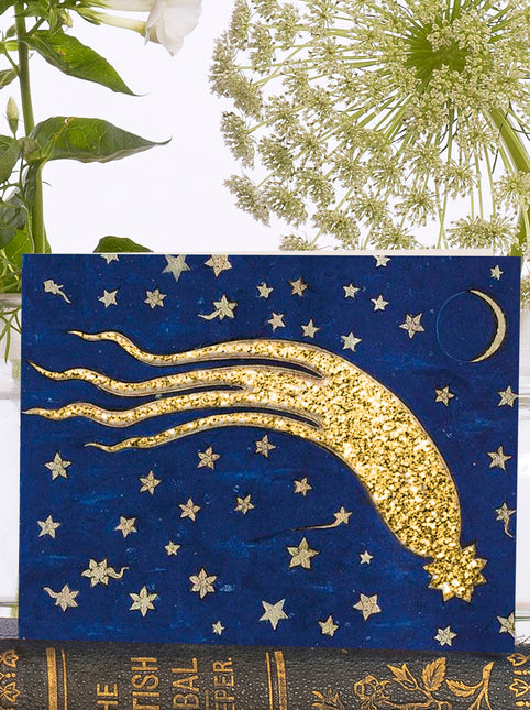 Little Vintage Card with Glitter