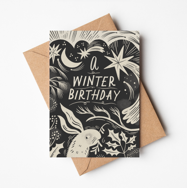 'A Winter Birthday' Seasonal Birthday Card