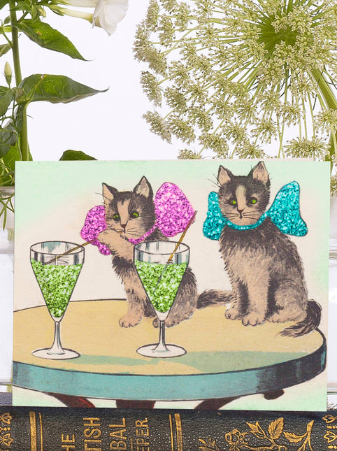 Little Vintage Card with Glitter