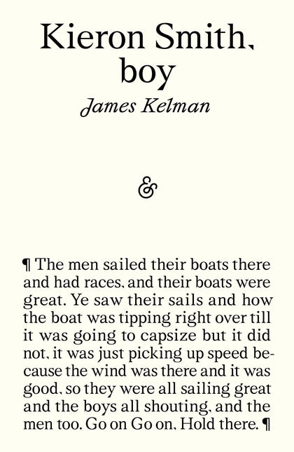 Kieron Smith, boy by James Kelman