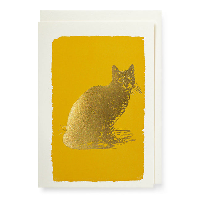 Archivist Gallery Gold Cat Mini Card