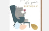 Hippo Feet Up Birthday Card Caroline Gardner