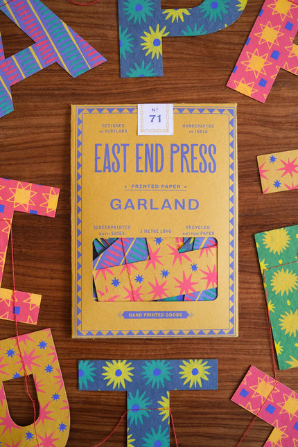 Happy Birthday Bright Sewn East End Press Garland