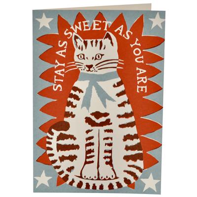 Cambridge Imprint Very Large Card Sweet Cat