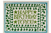 Cambridge Imprint Card Happy Birthday Green