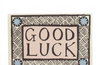 Cambridge Imprint Card Good Luck Coffee, Pink and Sky Blue