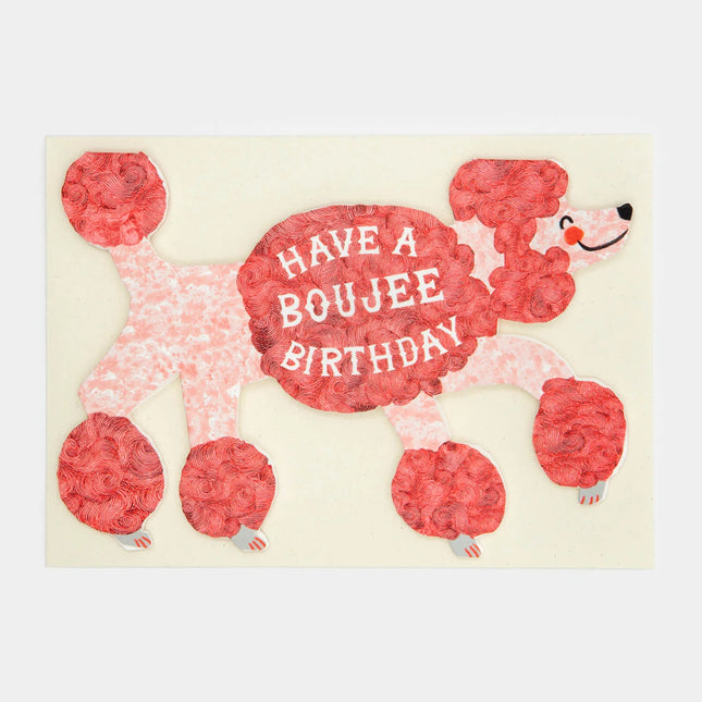 Hadley Boujee Birthday Poodle Card