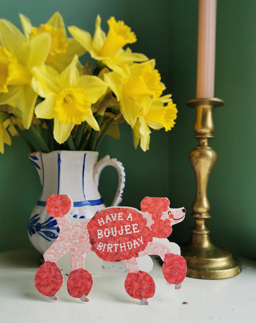 Hadley Boujee Birthday Poodle Card