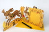 Hares Fold Out Card