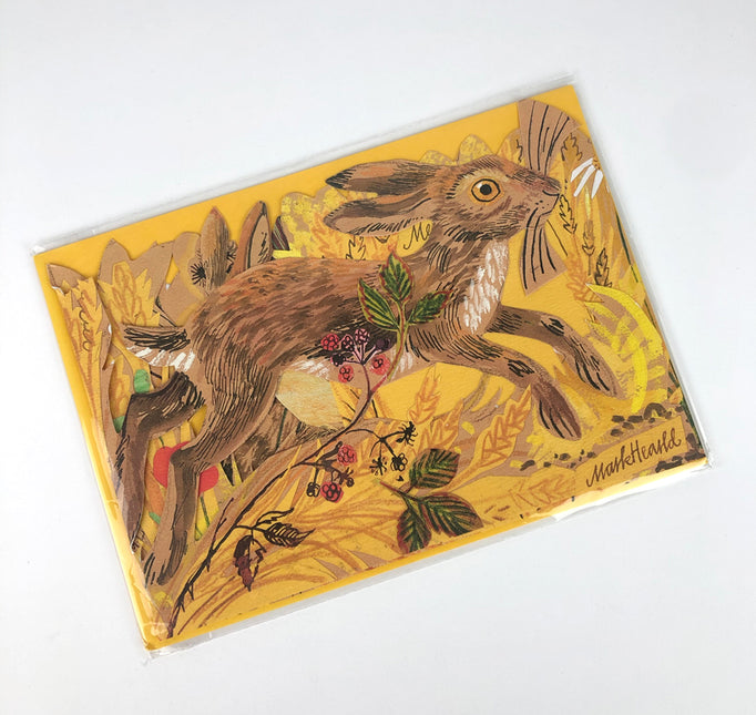Hares Fold Out Card