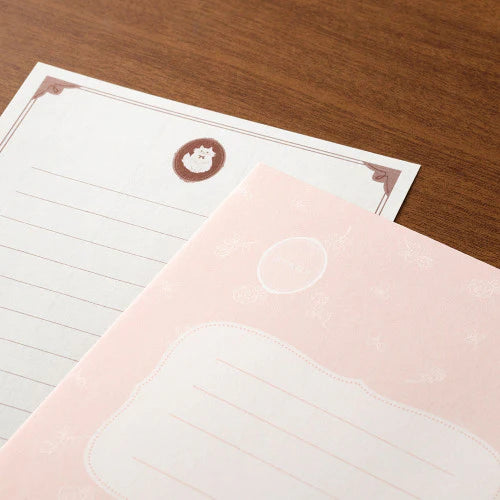 Midori Letter & Sticker Set - Cat