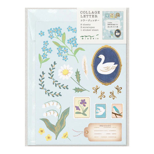Midori Letter & Sticker Set - Birds