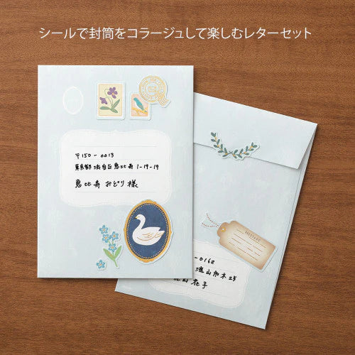 Midori Letter & Sticker Set - Birds