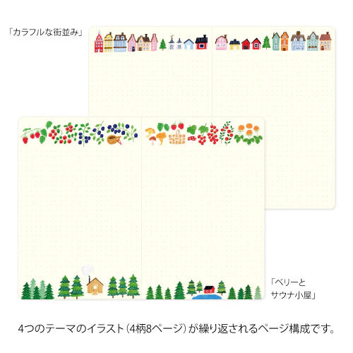 Midori Yuru Log Notebook - Scandinavia
