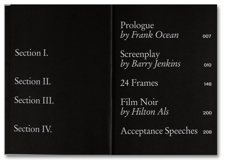 A24 Moonlight Screenplay Book
