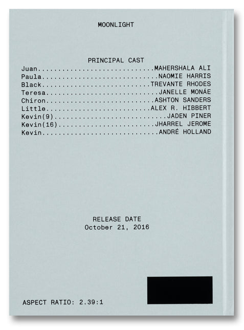 A24 Moonlight Screenplay Book