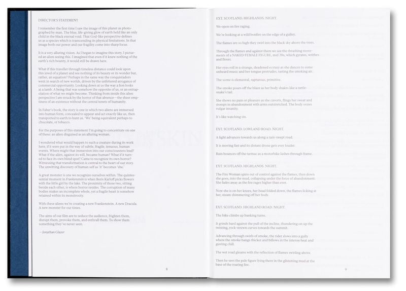 A24 Under The Skin Screenplay Book