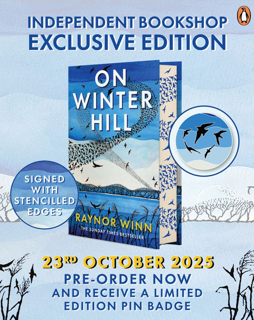 On Winter Hill by Raynor Winn (SIGNED, PRE-ORDER) & LIMITED EDITION BADGE