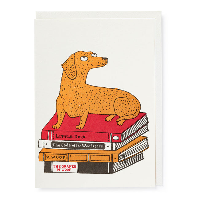 Archivist Gallery Bookshop Dog Card