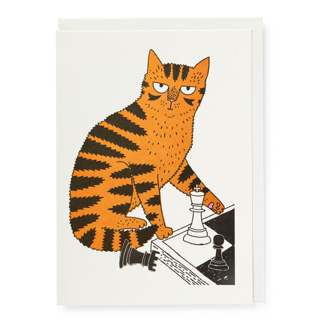 Archivist Gallery Chess Cat Card