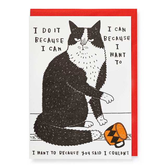 Archivist Gallery I Do It Cat Card