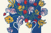 Transferware Tulips Card