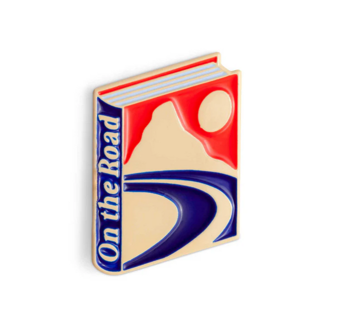 On the Road Book by Jack Kerouac Enamel Pin