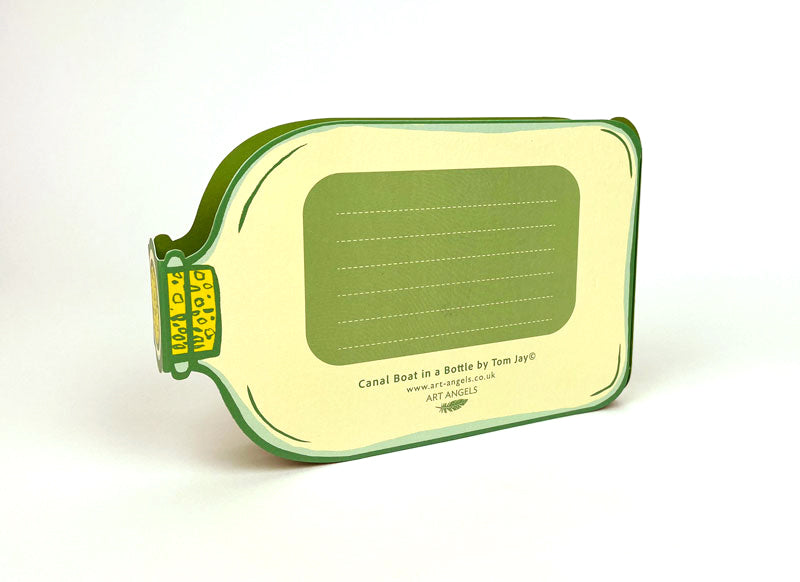 Canal Boat in a Bottle Pop Out Card