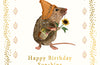 Mouse Birthday Greetings Card