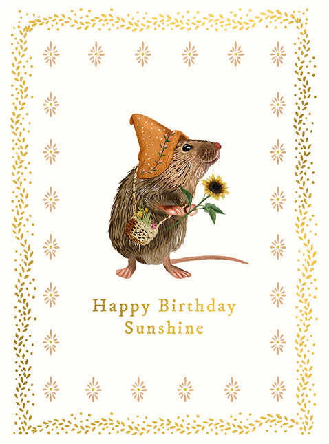 Mouse Birthday Greetings Card