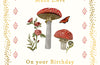 Mushroom Birthday Greetings Card