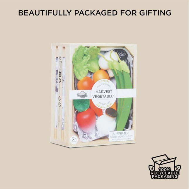 Le Toy Van Harvest Vegetables Wooden Market Crate