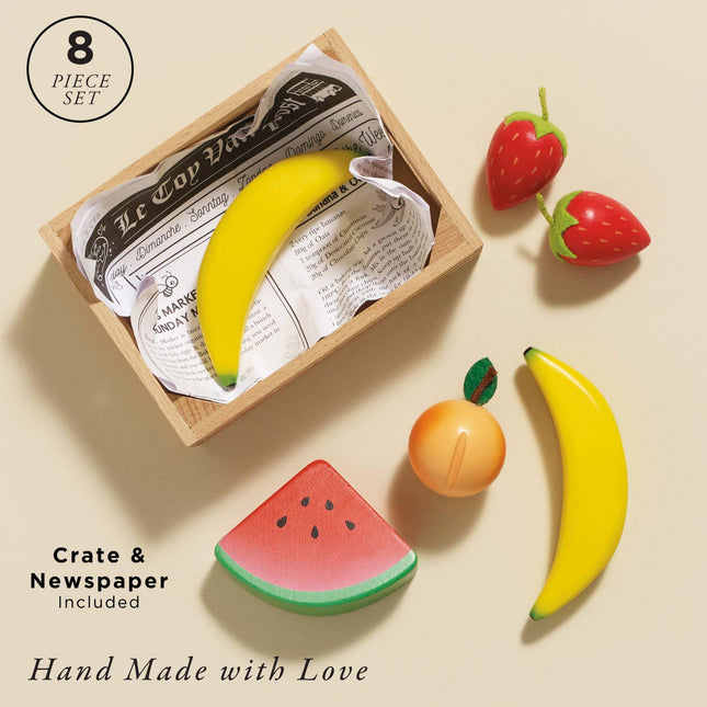 Le Toy Van Smoothie Fruit Wooden Market Crate