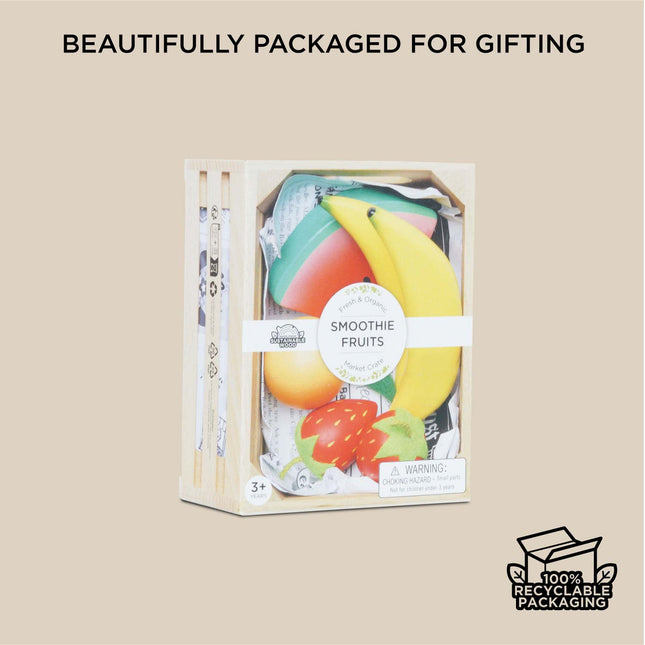 Le Toy Van Smoothie Fruit Wooden Market Crate