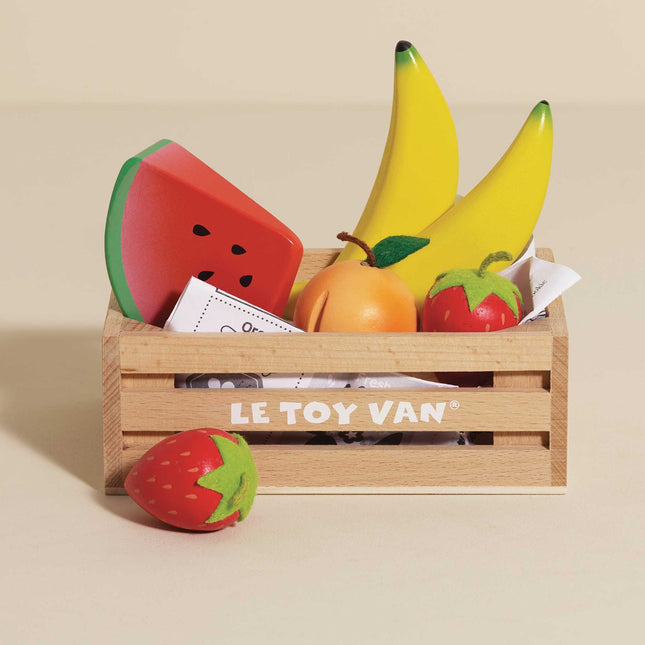 Le Toy Van Smoothie Fruit Wooden Market Crate