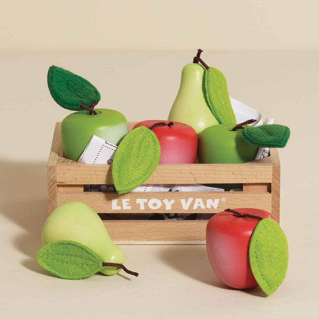 Le Toy Van Orchard Fruits Wooden Market Crate