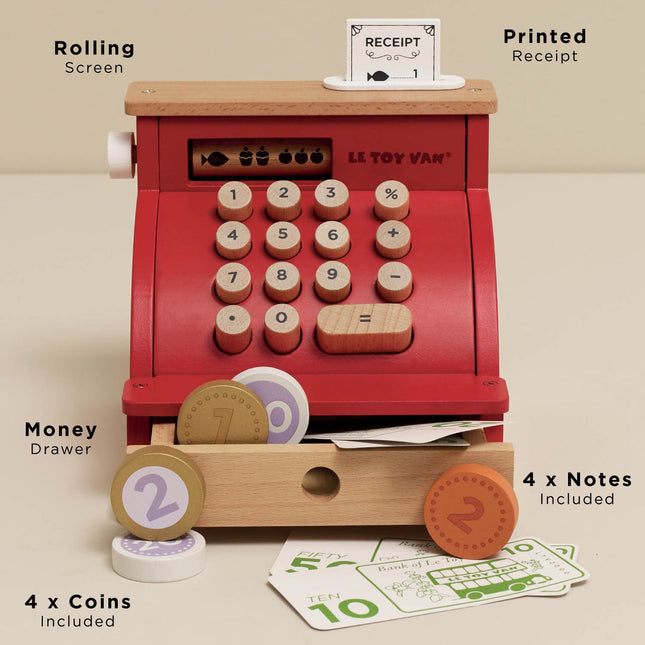 Le Toy Van Shop Till - Cash Register & Money