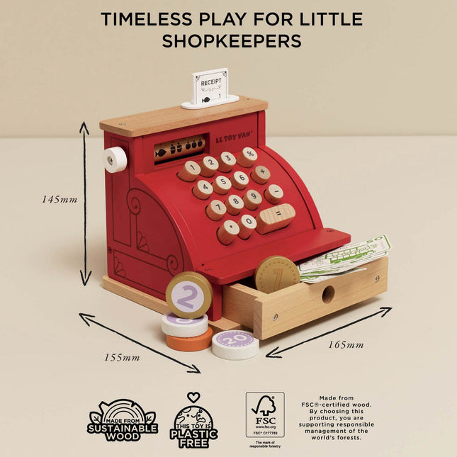 Le Toy Van Shop Till - Cash Register & Money