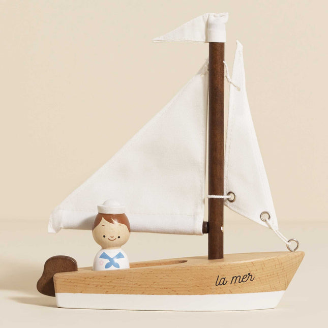 Le Toy Van Wooden Sailing Boat & Captain