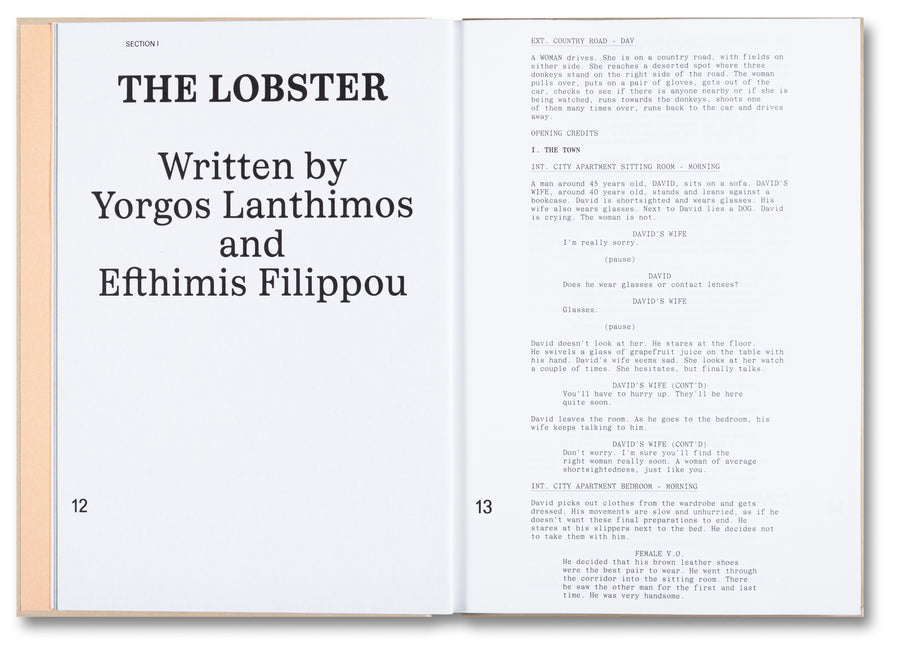 A24 The Lobster Screenplay Book