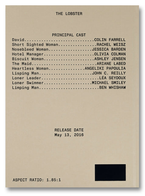 A24 The Lobster Screenplay Book