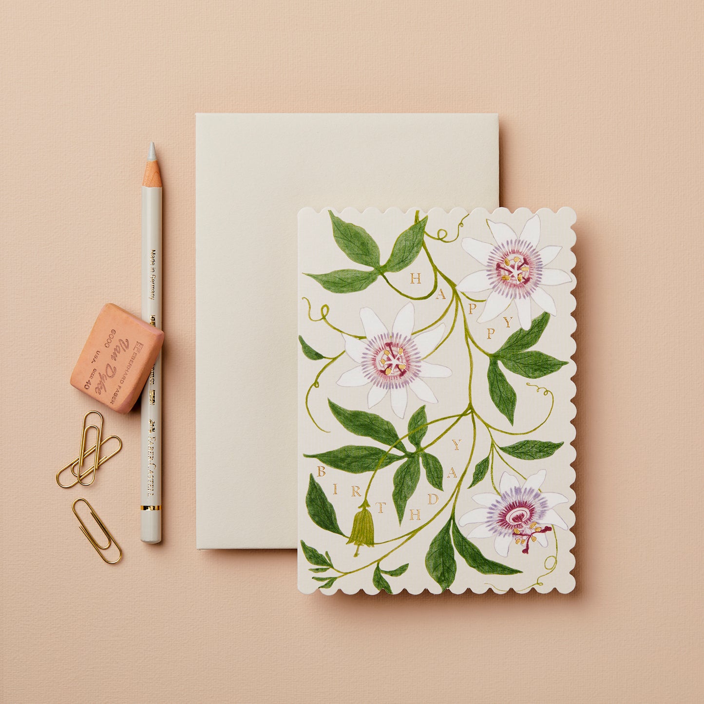 Wanderlust Passionflower 'Happy Birthday!' Card